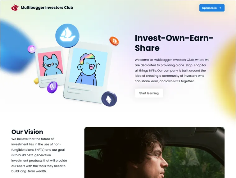 Investors Club Landing
